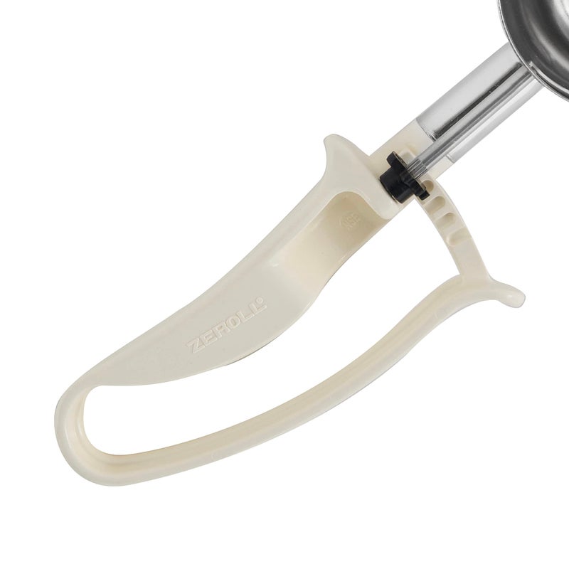 Zeroll Universal Standard Length EZ Disher Food Portion Control Scoop Designed for Right or Left Hand Use Dishwasher Safe NSF Approved  2 5/8-Inch  Ivory - Image 2